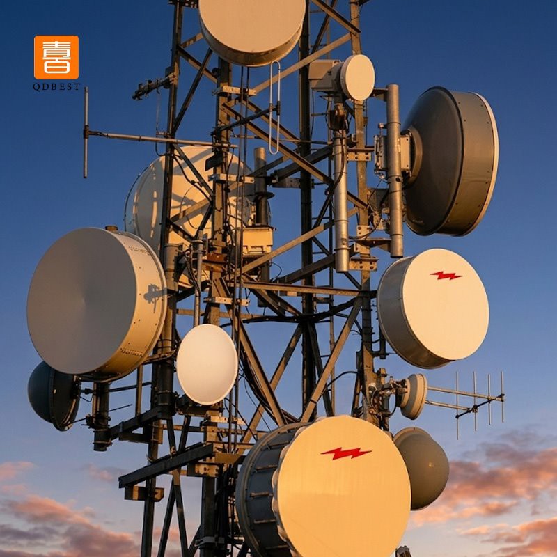 25M Galvanized Angle Steel Microwave Communication Tower